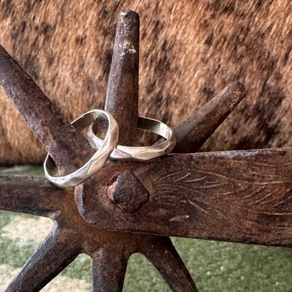 Jewelry - Silver Hammered Bands
